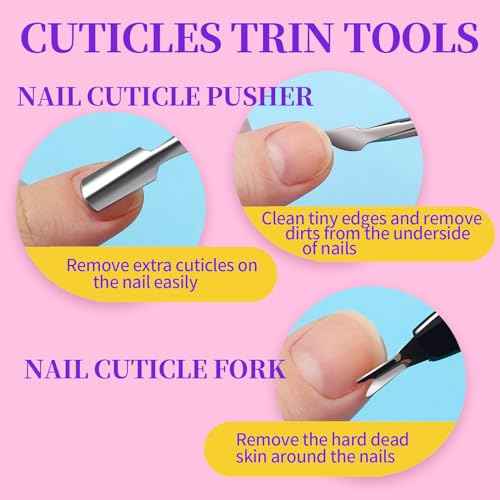 FANDAMEI Nail Buffer Block, 10 PCS Buffers for Nails with Different Grit, Nail Block Buffer, Nail Buffing Block, Buffer Nail File, Cuticle Trimmer, Nail Care Kit, Nail Tools, Manicure Tools, Nail Kit