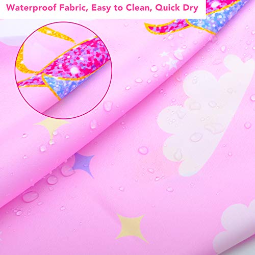 Kids Waterproof Hair Cutting Cape with Snap Closure – Unicorn