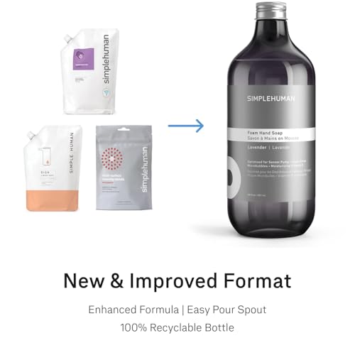 simplehuman Cucumber Liquid Hand Soap Refill Bottle, 30 fl. oz.,