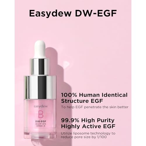 EASYDEW Multi Vita B Serum - Korean Facial Serum for Healthy Skin Barrier with Vitamin B, EGF Peptide, Ceramide NP, Panthenol - Hydrating, Revitalizing and Strengtening Skin Barrier, 0.47 fl.oz.