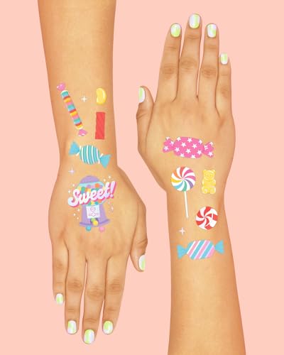 xo, Fetti 72 Iridescent Candy Temporary Tattoos