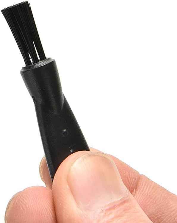 24pcs Men's Electric Shavers Cleaning Brush Double-Sided Shavers Brush Hair Brush Cleaner Tool Tiny Multi-Function Beard Brush Kit (Black)