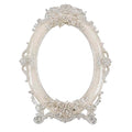 Nerien Vintage Tabletop Makeup Mirror with Stand - Oval Rose Embossed 5x7"