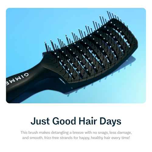 Gimme Beauty Vented Detangling Brush - For All Hair Types - Wet & Dry Hair Brush - Heat-Resistant Bristles for Quick Drying & Styling