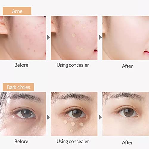 GCDAT Tri-Color Concealer Palette for Dark Skin - Full Coverage, Waterproof & Long Lasting