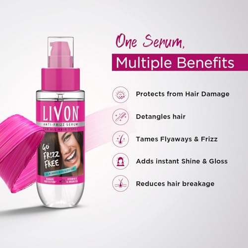Livon Hair Serum for Men & Women - Frizz Control & Shine