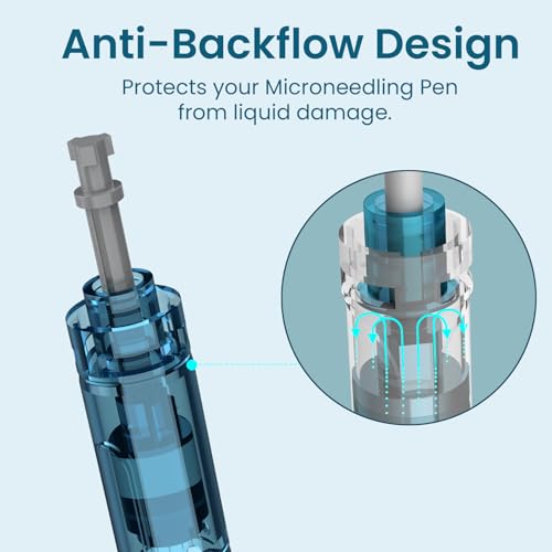 Microneedling Pen Cartridges 0.25mm for Dr Pen M8S/A11 (12-Pack)