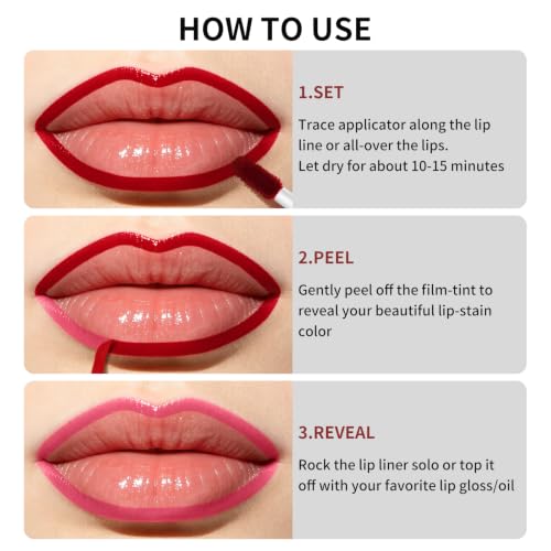 Peel Off Lip Liner Stain - Waterproof Matte Lip Tint