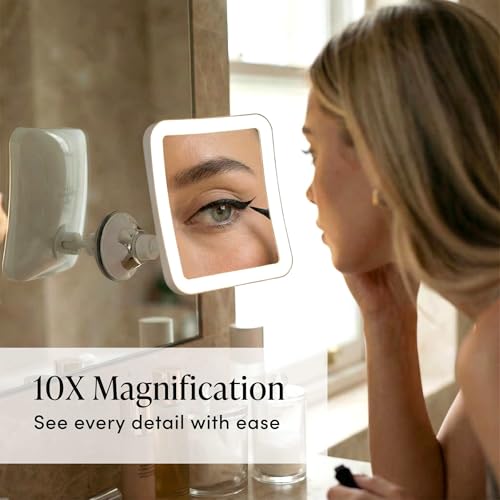 Fancii 10X Magnifying Makeup Mirror with LED Daylight