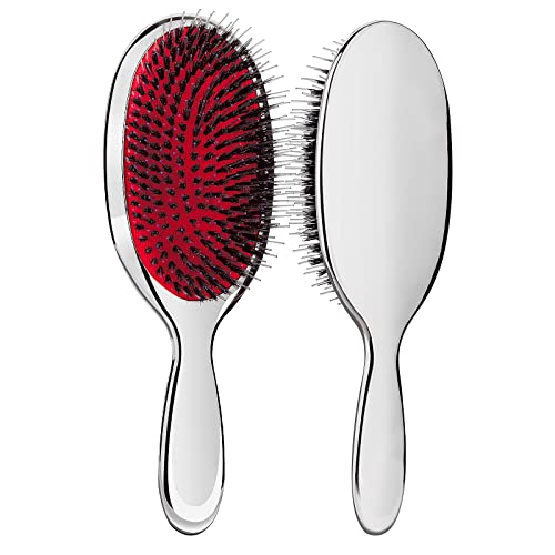 Sibba Anti-Static Paddle Hair Brush with Boar Bristles