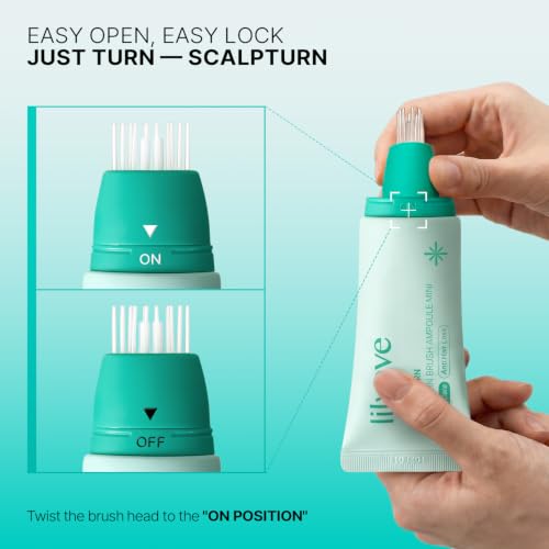 lilyeve Cica PDRN Scalp Serum with Brush for Itchy Dry Scalp
