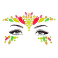 Topz Neon Face Gems Sticker – Rainbow Crystal Eye Jewels