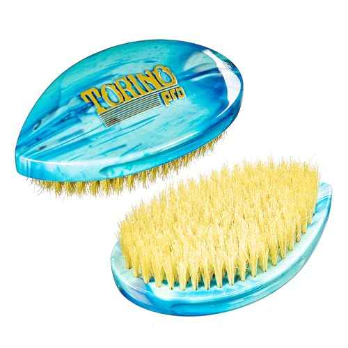 Torino Pro Curve Wave brush #229 - Curved Medium Soft Shower brush- Extra long bristles - great for laying down waves