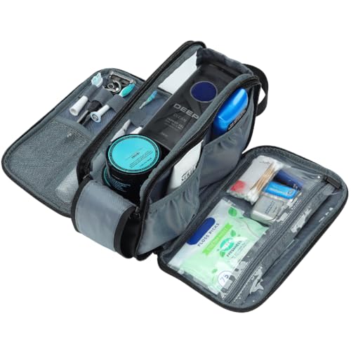 ZEEMO Medium Travel Toiletry Bag - Water-Resistant Dopp Kit