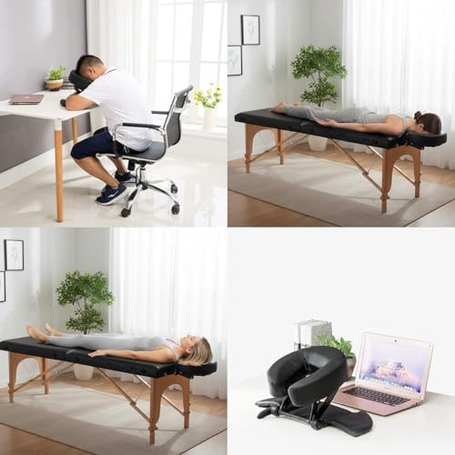 TRENDBOX Face Down Tabletop Massage Kit Adjustable Headrest Pillow