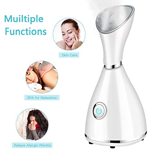 Nano Ionic Facial Steamer with Blackhead Removal Kit