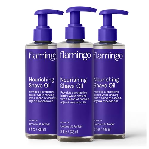 Nourishing Shave Oil for Women - Coconut, Argan & Avocado Oils - 8 fl oz (3 Pack)