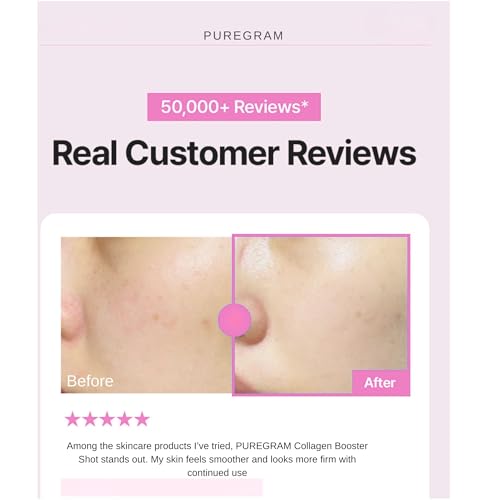 Collagen Booster Shot 100 Ampoule, 0.41oz (0.07ozx 6) Spicule Serum with Collagen, Bakuchiol, 5GF Peptides & Hyaluronic Acid, Elasticity, Smooth Texture & Wrinkle Care