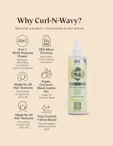 Natural Curl and Wavy Hair Enhancer 4-in-1 Cherry Blossom 3.4 OZ