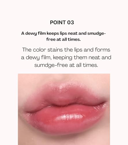 LEMIU Dewy Flow Lip Tint – Glossy, Moisturizing Shade 02 Mute Coral
