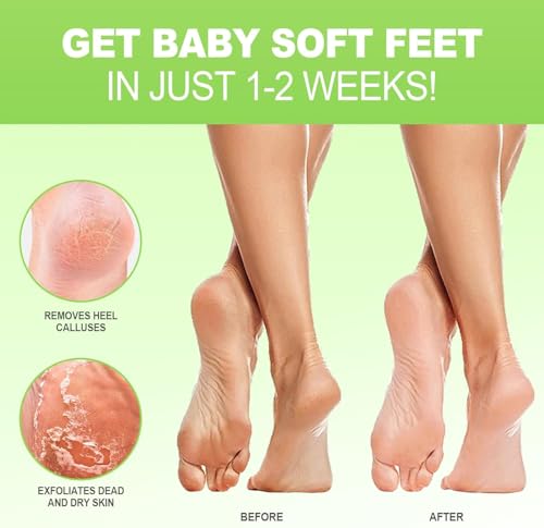 JVR Exfoliating Foot Peel Mask (3 Pairs) - Aloe Vera Callus Remover