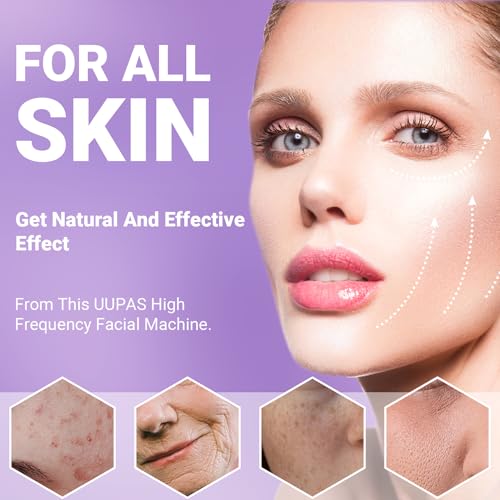 UUPAS High Frequency Facial Wand with 4 Violet Tubes