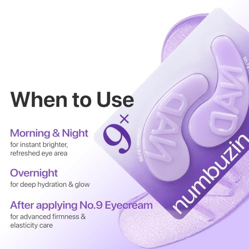 numbuzin No.9 Eye Patches - Cooling Hydrogel for Puffiness & Hydration