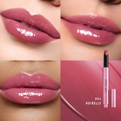 5D Mirror Shine Lip Gloss Balm - Mauve Pink with Hyaluronic Acid