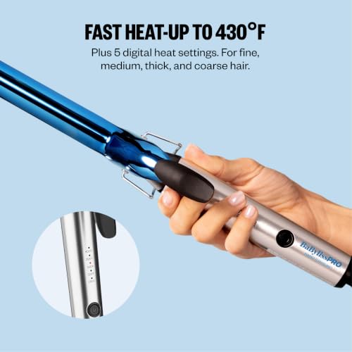 BaBylissPRO Nano Titanium 8-Inch Curling Iron for Long Hair