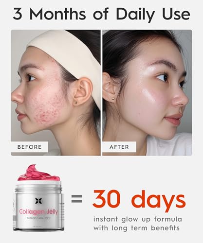Revo Collagen Jelly 3.52 Fl Oz - Korean Anti-Aging Skin Care with Hydrolyzed Collagen & Vitamin C