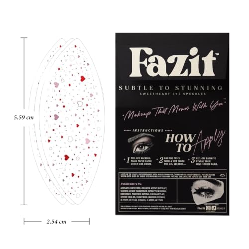 Fazit Sweetheart Eye Speckle Patches - Glitter Makeup Accessories