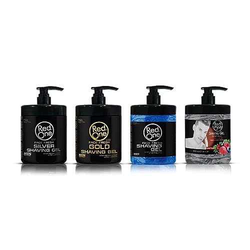 Redone Gold Shaving Gel 1000ml | Professional Barber-Grade Transparent Shaving Gel for Men | Luxury Scent | Moisturizing, Cooling & Anti-Irritation Formula | Smooth Glide for Close Comfortable Shaves