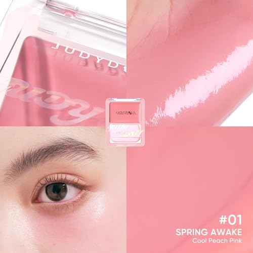 JUDYDOLL Glow Blush Balm - Hydrating, Buildable Cheek Color (01 Spring Awake)