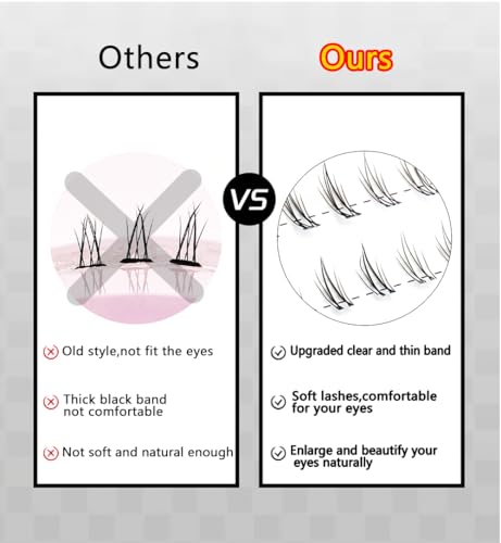 Bottom Lash Clusters 90Pcs DIY Eyelash Extension 7mm