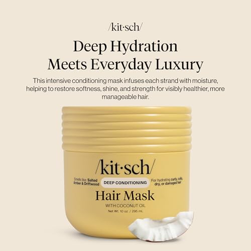 Kitsch Moisturizing Coconut Oil Hair Mask for Damaged & Dry Hair - 10 oz