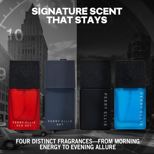 Perry Ellis Men's Mini Cologne Gift Set 4-Pack .25oz