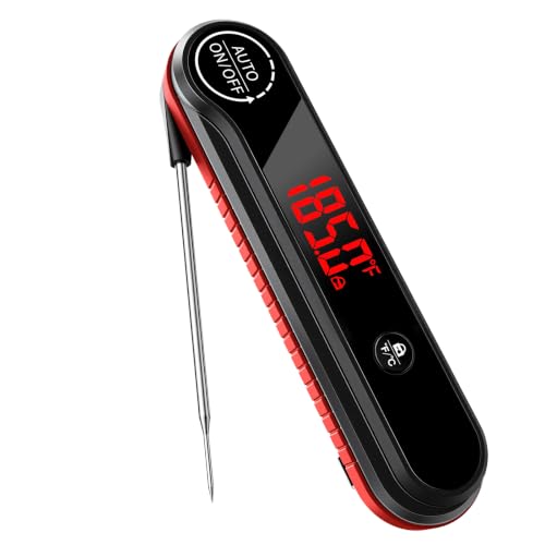 0.3s Instant Read Meat Thermometer, IP67 Waterproof