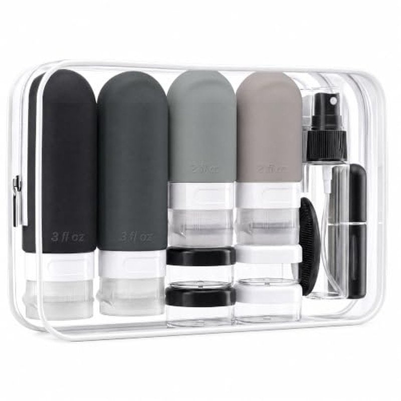 24-Pack Travel Bottles TSA Approved Leak Proof Toiletries Set