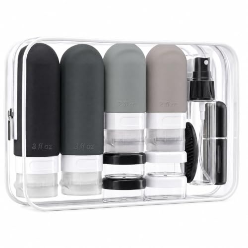 24-Pack Travel Bottles TSA Approved Leak Proof Toiletries Set