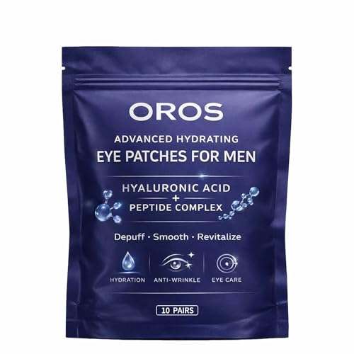 OROS Hydrating Under Eye Patches for Men | Hyaluronic Acid