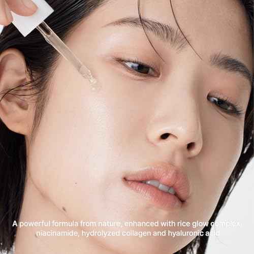 Arencia Rice Mucin Glow Serum, Collagen + Hyaluronic Acid & Niacinamide, 1.01 fl oz