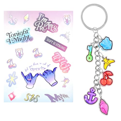 K-Pop Inspired Keychain, Temporary Tattoos & Accessories Set – Fan Gifts