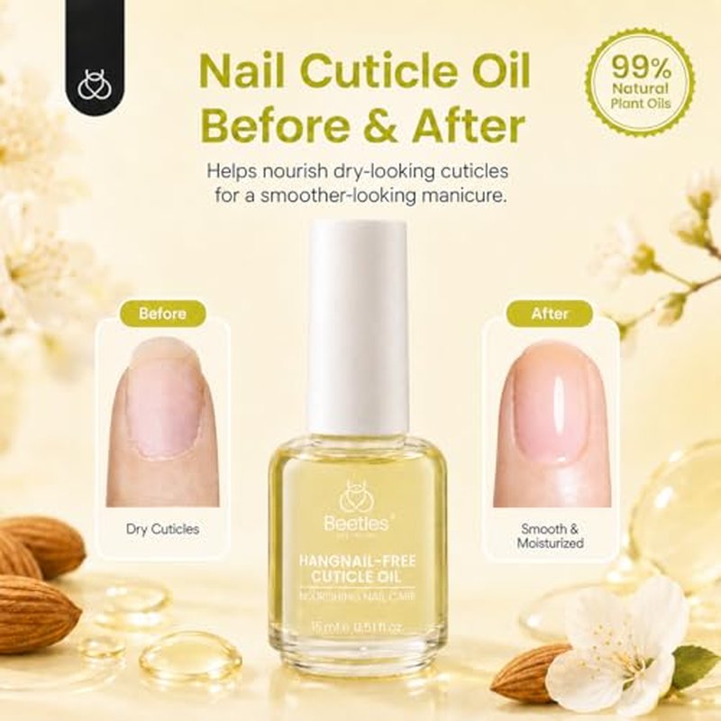 Beetles Cuticle Oil 15ml - Almond & Jojoba for Nails