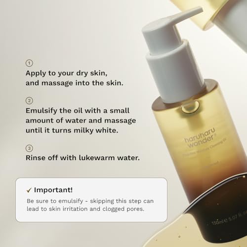 HARUHARU Black Rice Cleansing Oil - Double Cleanse Makeup Remover