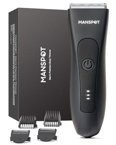 MANSPOT Groin & Body Hair Trimmer for Men - Waterproof Electric Shaver