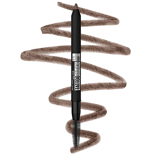 Maybelline TattooStudio Waterproof Eyebrow Pencil, Medium Brown