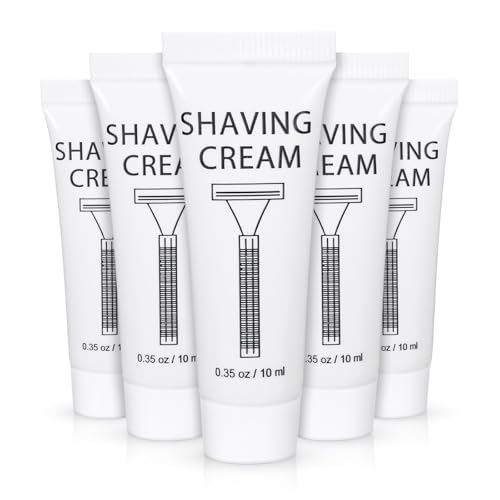 Pack of 20 Disposable Shaving Cream Bulk, Individually Wrapped, 10g/0.35 oz, Travel Size Hotel Toiletries Amenities