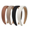 Polka Dot Headbands for Women, 4-Pack | Wide Fabric Hair Bands