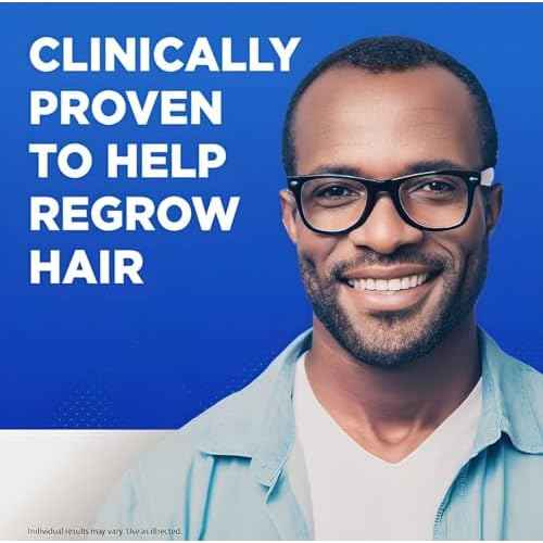 Kirkland Signature Hair Regrowth Treatment Minoxidil Foam for Men, 2.11 oz, 6 Count (6 Month Supply) - 2 MicroFiber Cleaning Cloths and Comb Included