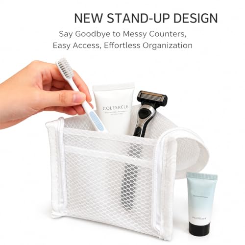 Lightweight Waterproof Standing Toiletry Bag for Travel & Gym